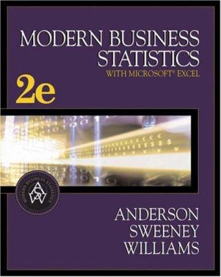 Modern Business Statistics (with CD-ROM and Inf... 0324233221 Book Cover