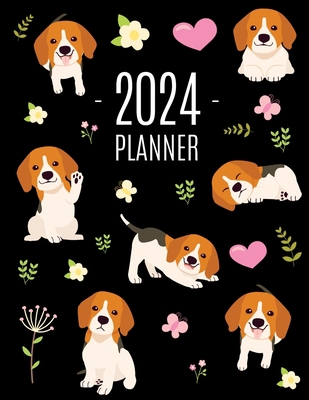 Beagle Planner 2024: Cute Daily Organizer (12 M... 197017790X Book Cover