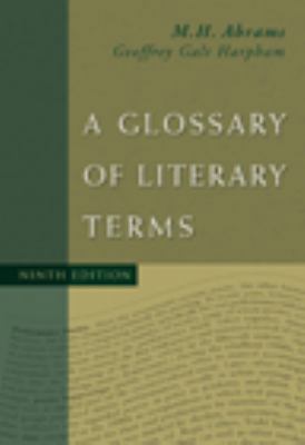 A Glossary of Literary Terms 1413033903 Book Cover