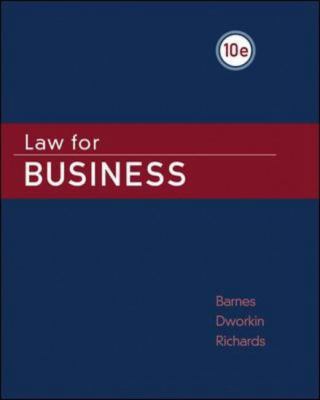 Law for Business 007352493X Book Cover