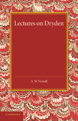 Lectures on Dryden 1107633982 Book Cover