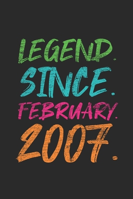 Legend Since February 2007: Birthday Gift and Anniversary Gift for Wife Women And Men - Graph Paper Journal (6" X 9" - 120 Pages/ 5 Squares per inch)