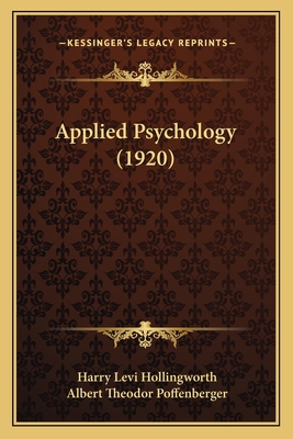 Applied Psychology (1920) 1164579150 Book Cover