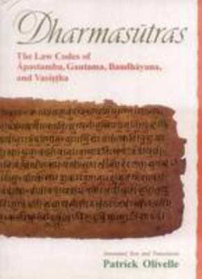 Dharmasutras: The Law Codes of Apastamba, Gauta... 8120817397 Book Cover