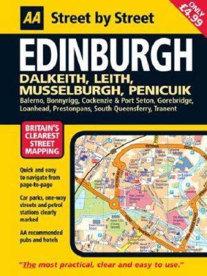 AA Street by Street: Edinburgh: Dalkeith, Leith... 0749554355 Book Cover