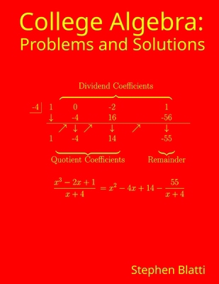 College Algebra: Problems and Solutions B0F42PJCGS Book Cover