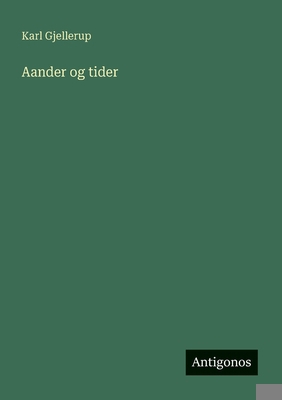 Aander og tider [Danish] 3386589464 Book Cover