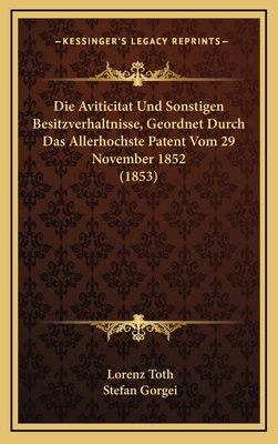 Die Aviticitat Und Sonstigen Besitzverhaltnisse... [German] 1168530504 Book Cover