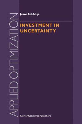 Investment in Uncertainty 9401062390 Book Cover