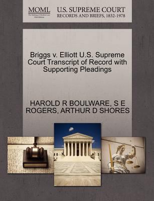 Briggs V. Elliott U.S. Supreme Court Transcript... 1270371851 Book Cover