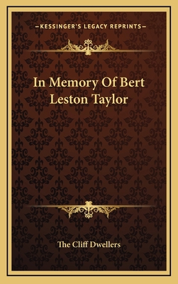 In Memory Of Bert Leston Taylor 1168666759 Book Cover