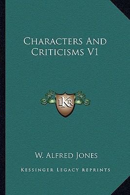 Characters And Criticisms V1 1163612014 Book Cover