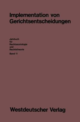 Implementation Von Gerichtsentscheidungen [German] 3531117629 Book Cover