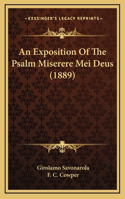 An Exposition Of The Psalm Miserere Mei Deus (1... 1168932211 Book Cover