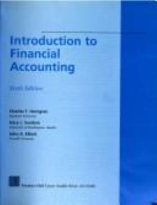 Introduction to Financial Accounting 0132301458 Book Cover