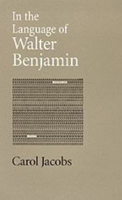 In the Language of Walter Benjamin 0801866693 Book Cover