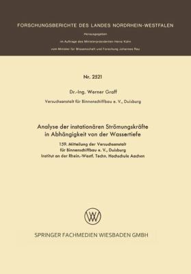 Analyse Der Instationären Strömungskräfte in Ab... [German] 3663061698 Book Cover