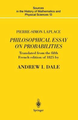 Pierre-Simon Laplace Philosophical Essay on Pro... 0387943498 Book Cover
