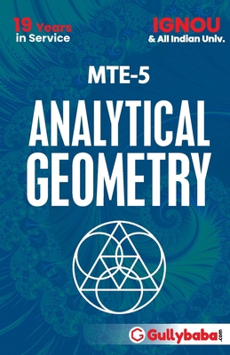 MTE-05 Analytical Geometry 8189086847 Book Cover