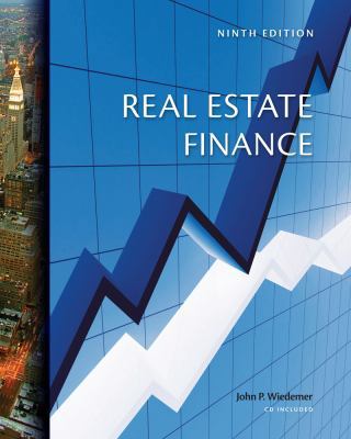 Real Estate Finance [With CDROM] 0324181426 Book Cover