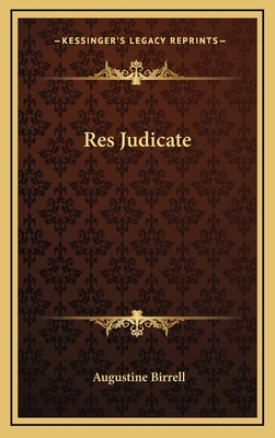 Res Judicate [Latin] 1163419362 Book Cover