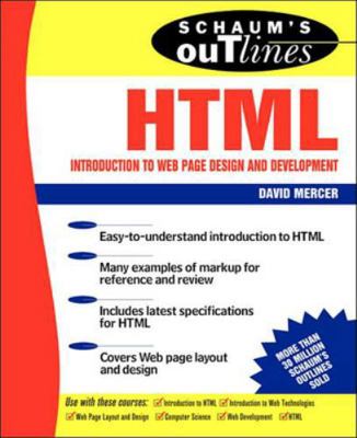 Schaum Outline of Html 0071210342 Book Cover