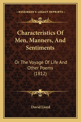 Characteristics Of Men, Manners, And Sentiments... 1165382229 Book Cover