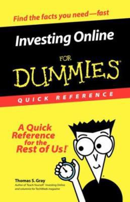 Investing Online For Dummies Quick Reference 0764507168 Book Cover