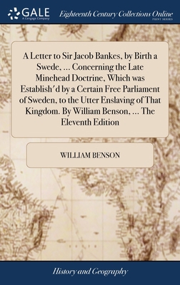 A Letter to Sir Jacob Bankes, by Birth a Swede,... 1379802725 Book Cover