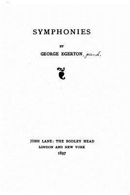 Symphonies 1530620619 Book Cover