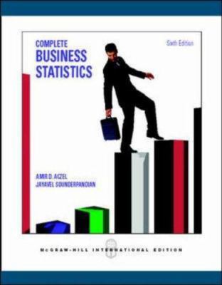 Complete Business Statistics 0071244166 Book Cover