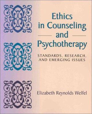 Ethics in Counseling and Psychotherapy Standard... 0534343023 Book Cover