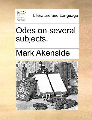 Odes on several subjects. 117040734X Book Cover