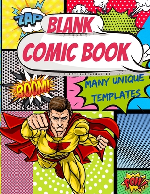 Blank Comic Book Many Unique templates 180385328X Book Cover