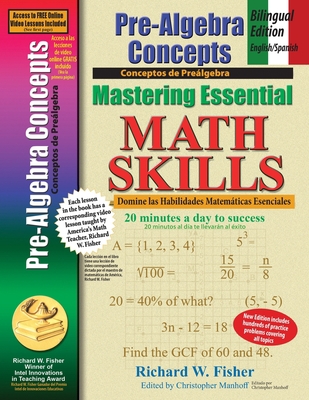 Pre-Algebra Concepts: Bilingual Edition - Engli... [Spanish] 1734588039 Book Cover