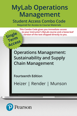 Mylab Operations Management with Pearson Etext ... 0137649460 Book Cover