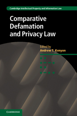 Comparative Defamation and Privacy Law 110712364X Book Cover