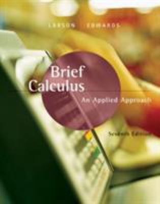 Brief Calculus: An Applied Approach 0618547193 Book Cover