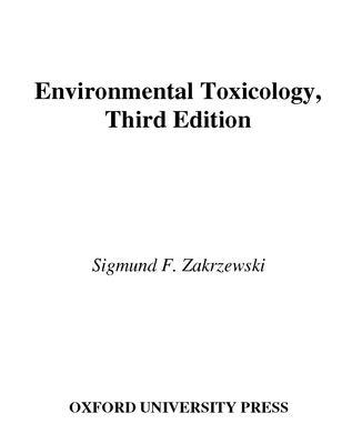 Environmental Toxicology 0195148118 Book Cover