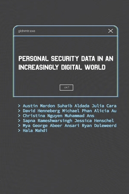 Personal Security Data in an Increasingly Digit... 1773699067 Book Cover