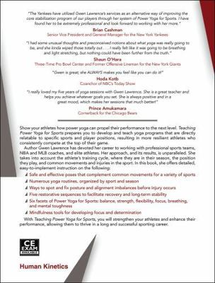 Teaching Power Yoga for Sports 1492563064 Book Cover