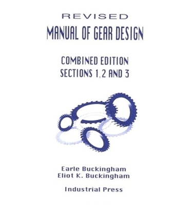 Manual of Gear Design (Revised) Combined Editio... 0831131160 Book Cover