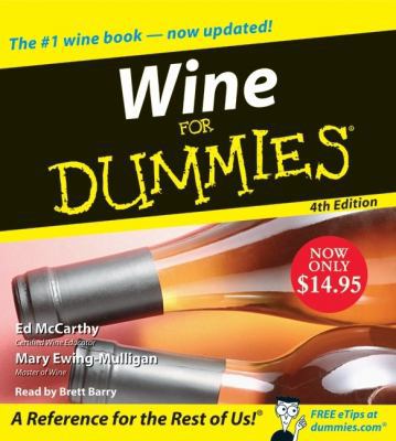 Wine for Dummies 0061672785 Book Cover