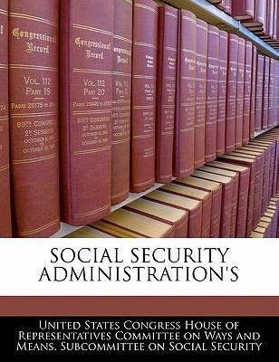 Social Security Administration's 1240493223 Book Cover