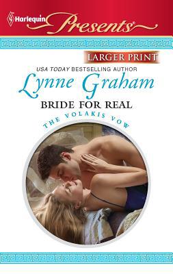 Bride for Real [Large Print] 0373237758 Book Cover