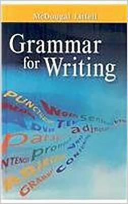 Mllit08 Grammar for Writing Gr 6 0618566163 Book Cover