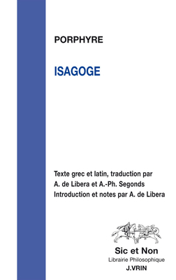 Isagoge [French] 2711613445 Book Cover