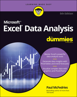 Excel Data Analysis for Dummies 1119844428 Book Cover