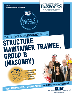 Structure Maintainer Trainee, Group B (Masonry)... 1731816715 Book Cover