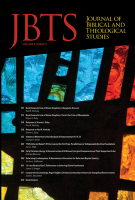 Journal of Biblical and Theological Studies, Is... 1725258943 Book Cover
